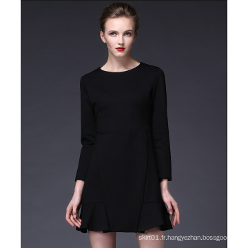 OEM 2016 nouvelle arrivée européenne élégante robe noire ol